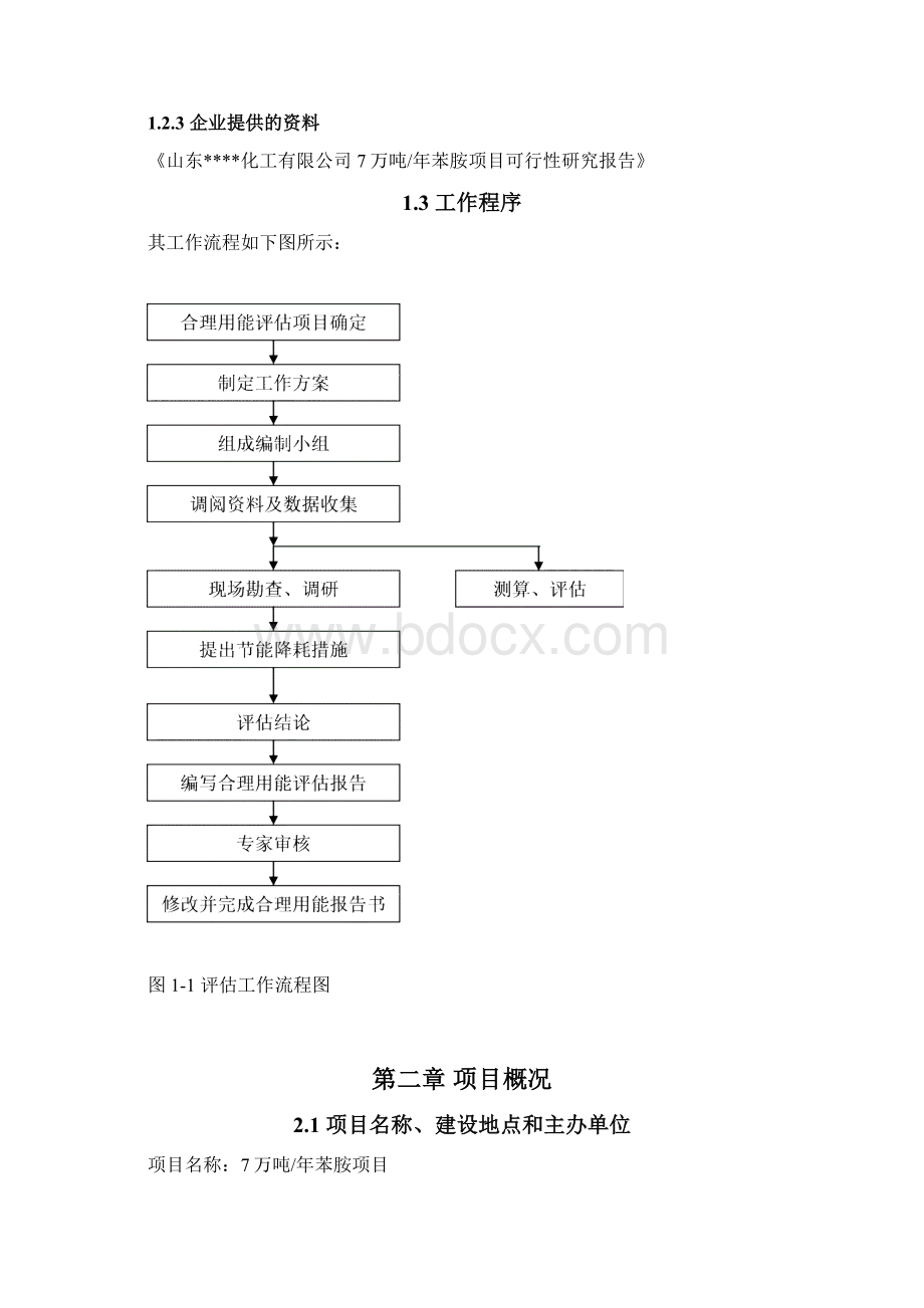 7万吨每年苯胺生产项目合理用能节能评价分析报告Word文档下载推荐.docx_第3页