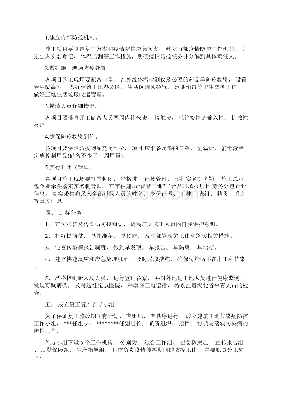 最新建设工地疫情防控工作应急预案.docx_第2页