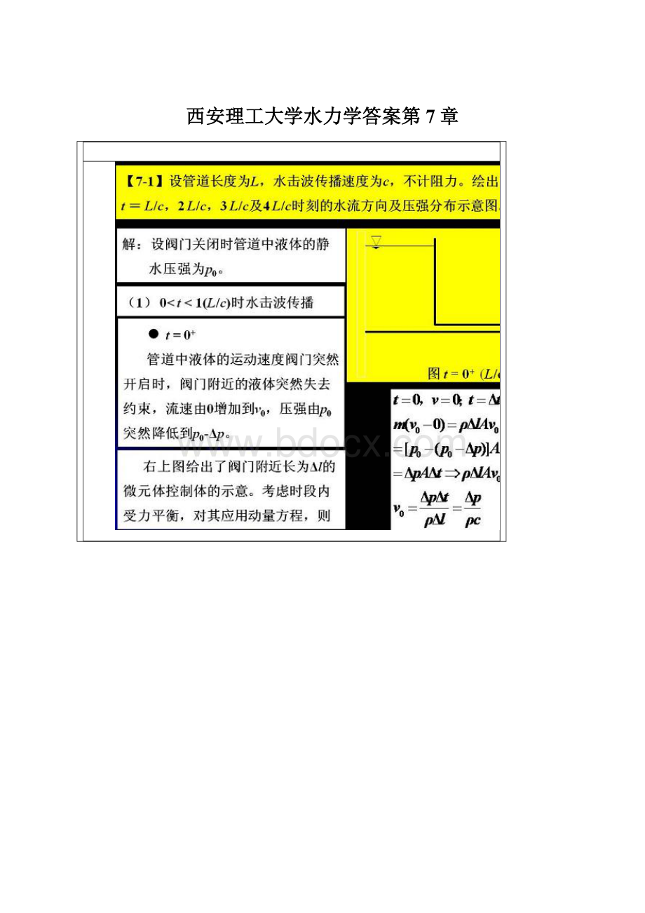 西安理工大学水力学答案第7章.docx_第1页