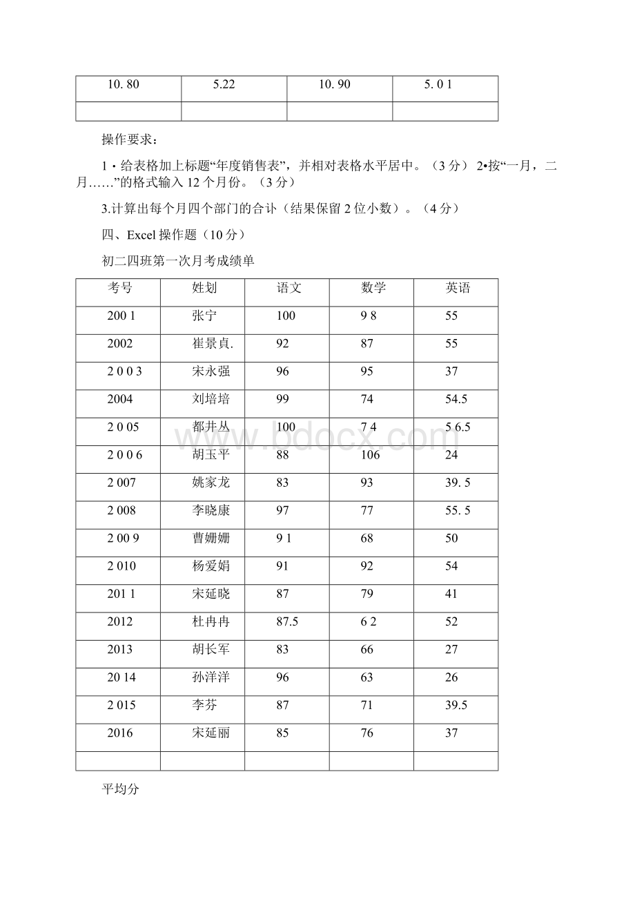 初中信息技术中考excel操作题.docx_第3页