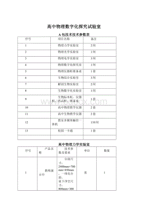 高中物理数字化探究试验室Word格式.docx