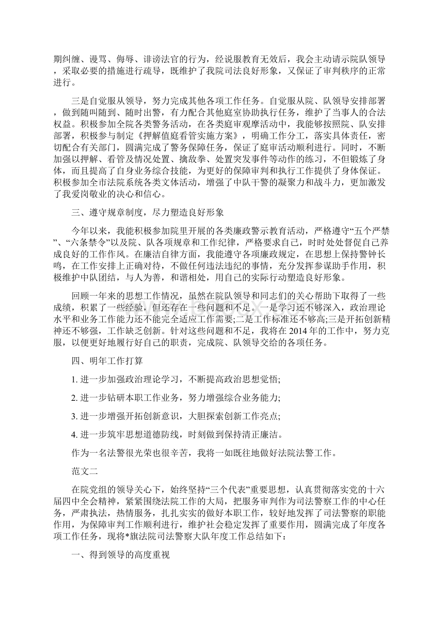 司法警察个人工作总结Word文件下载.docx_第2页