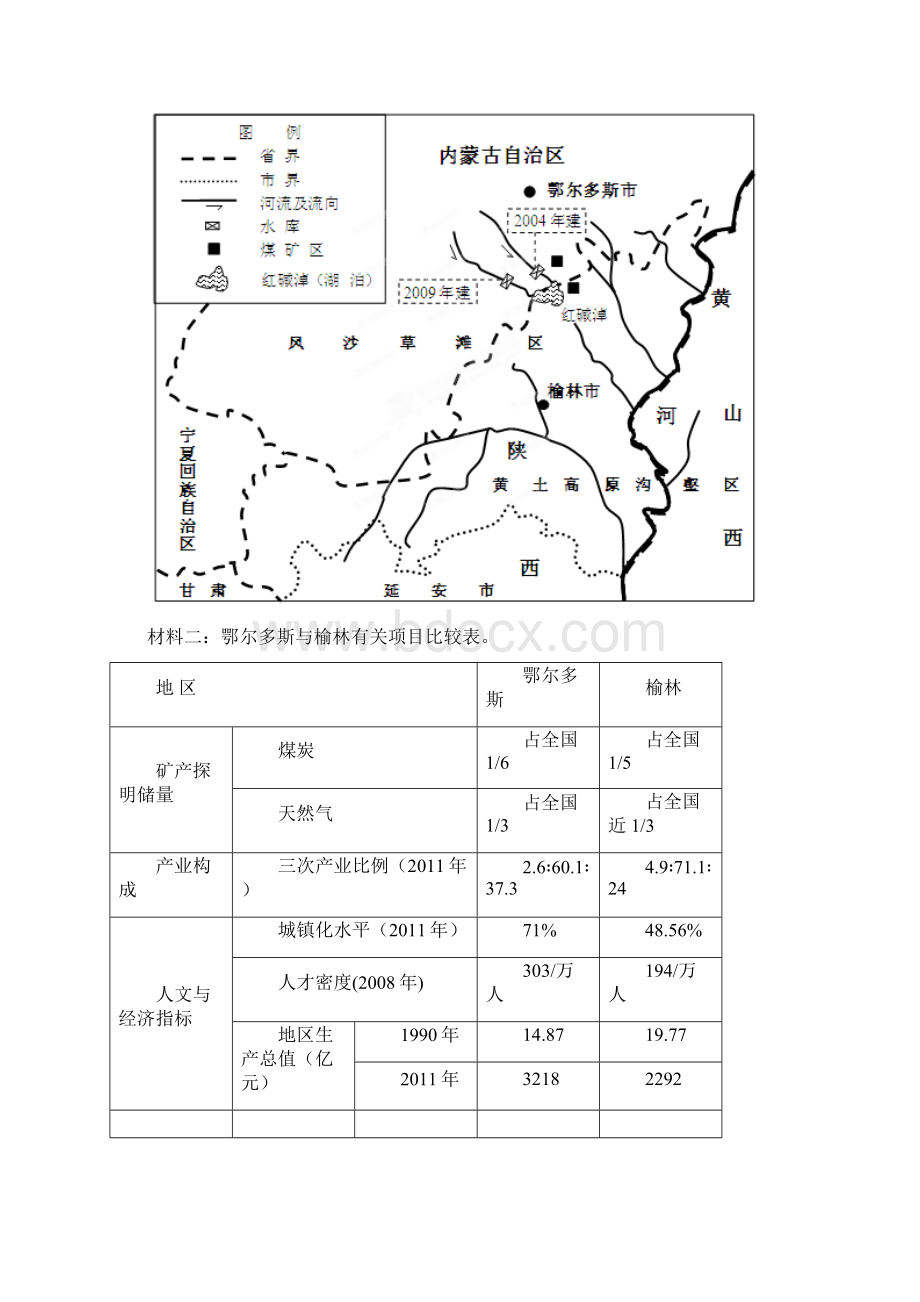 届广东省各地级市高三地理期末一模试题分类汇编专题12以中国地理为背景材料的综合题学生版.docx_第3页