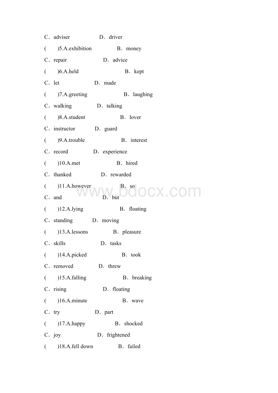 高考总复习限时规范训练人教新课标 选修6 unit 3 含答案.docx_第2页