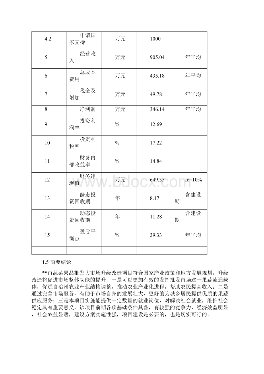 蔬菜果品批发大市场升级改造项目可行性研究报告批发市场甲级资质可行性研究报告.docx_第3页