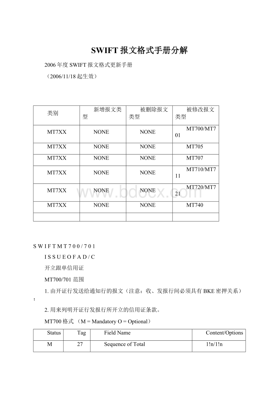 SWIFT报文格式手册分解.docx_第1页