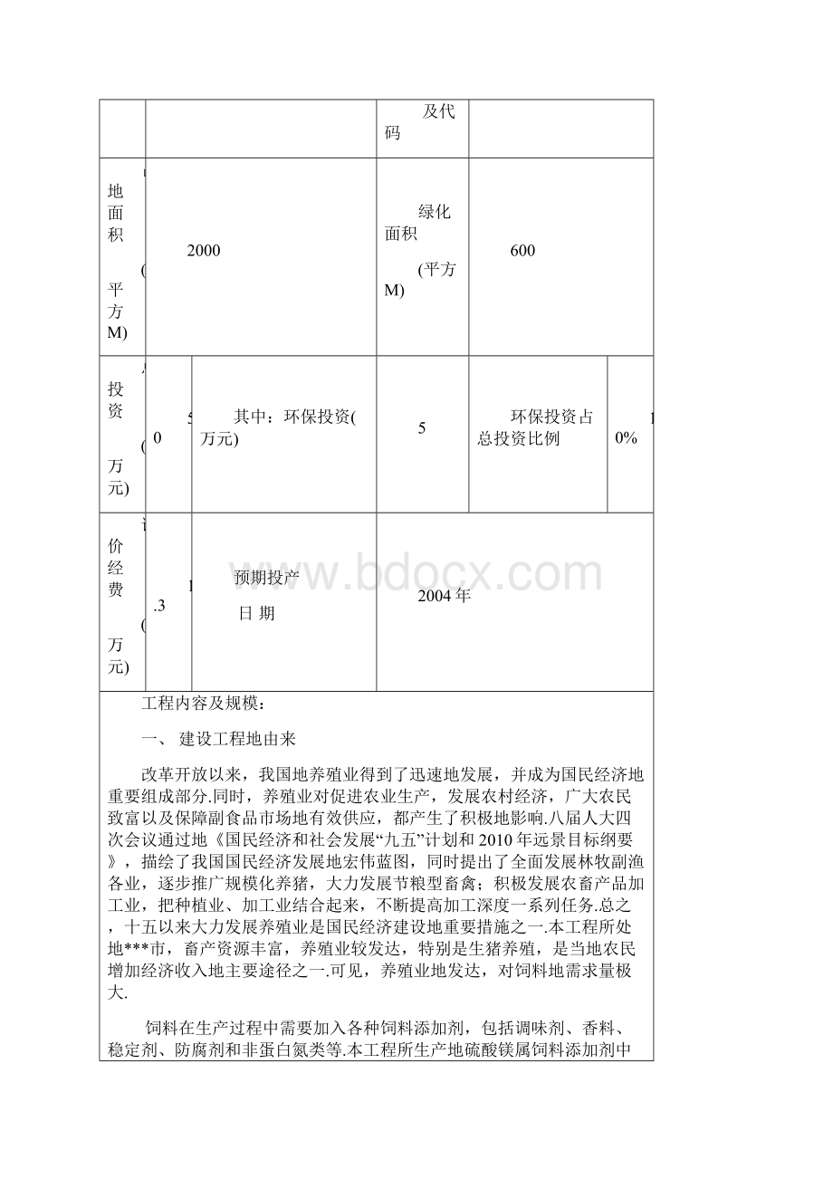 年产3万吨饲料添加剂技改项目环境评价报告表Word文档下载推荐.docx_第2页