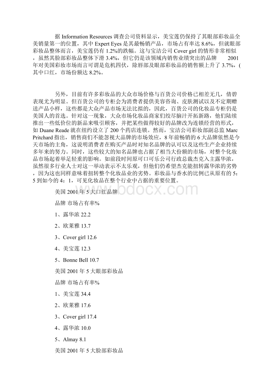 关于化妆品的市场调研报告.docx_第3页