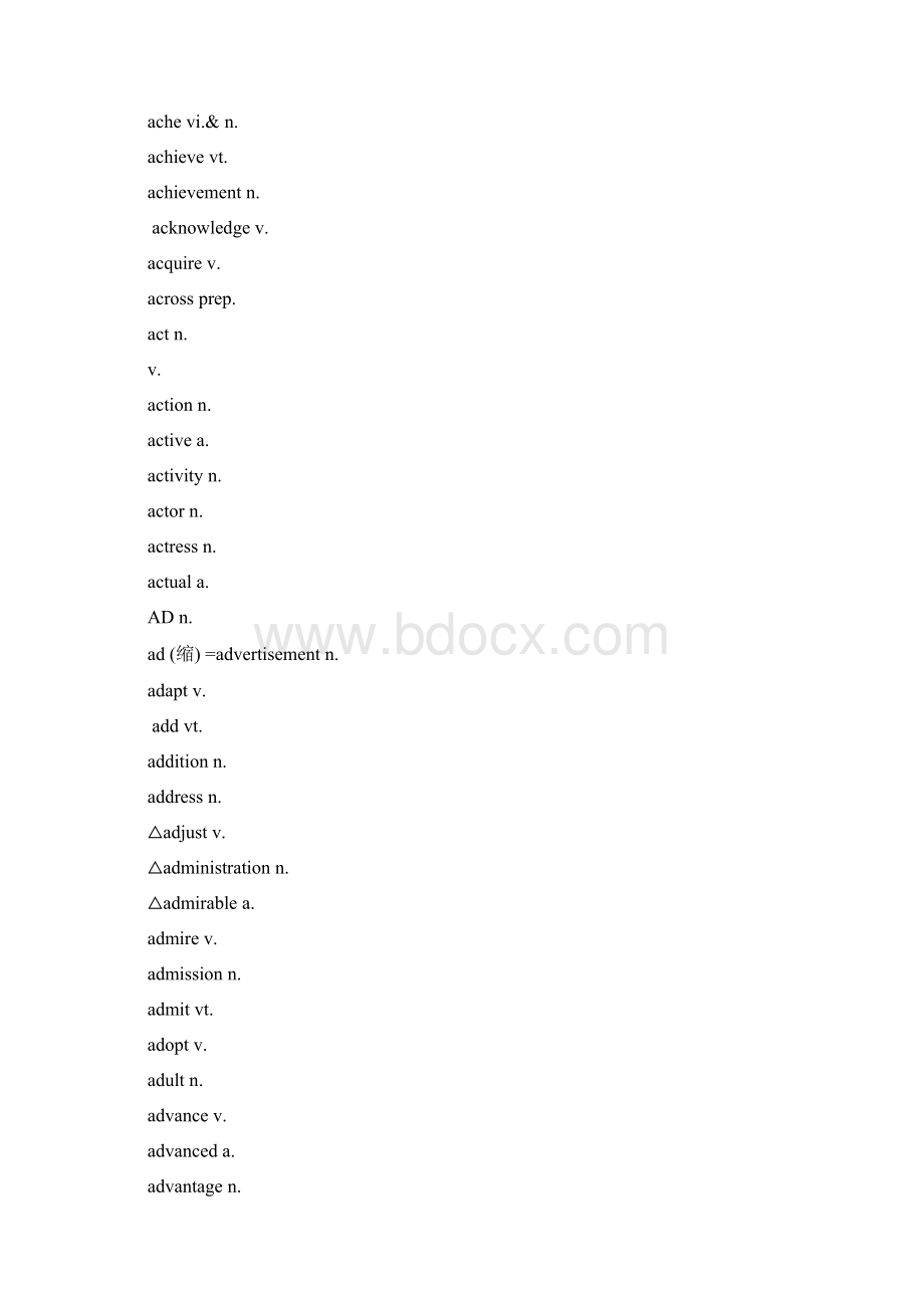 江苏高考英语词汇表空白默写+答案Word文档格式.docx_第2页