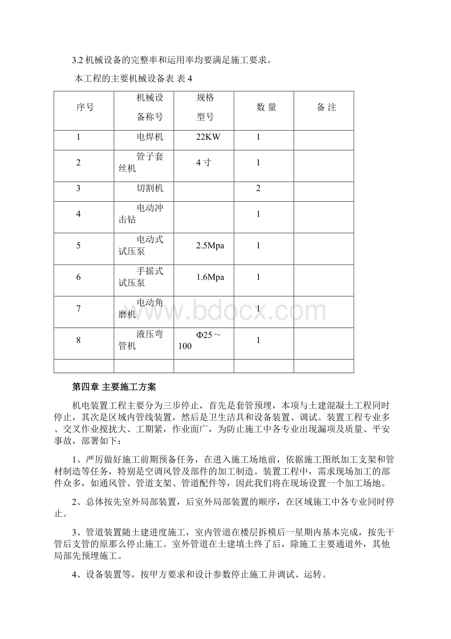 给排水安装工 程施工方案文档格式.docx_第3页