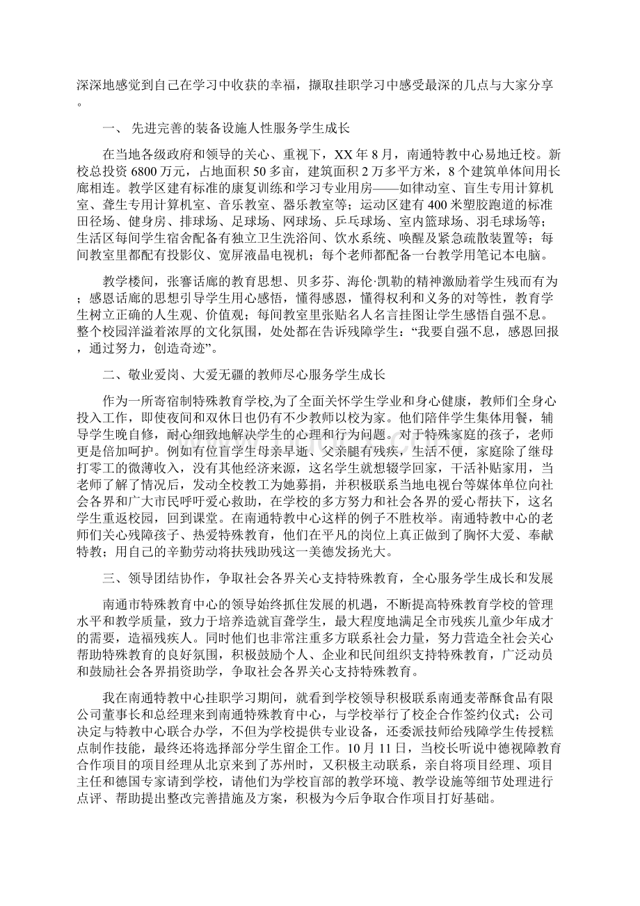 到某某市某某镇挂职心得体会多篇范文Word格式文档下载.docx_第2页