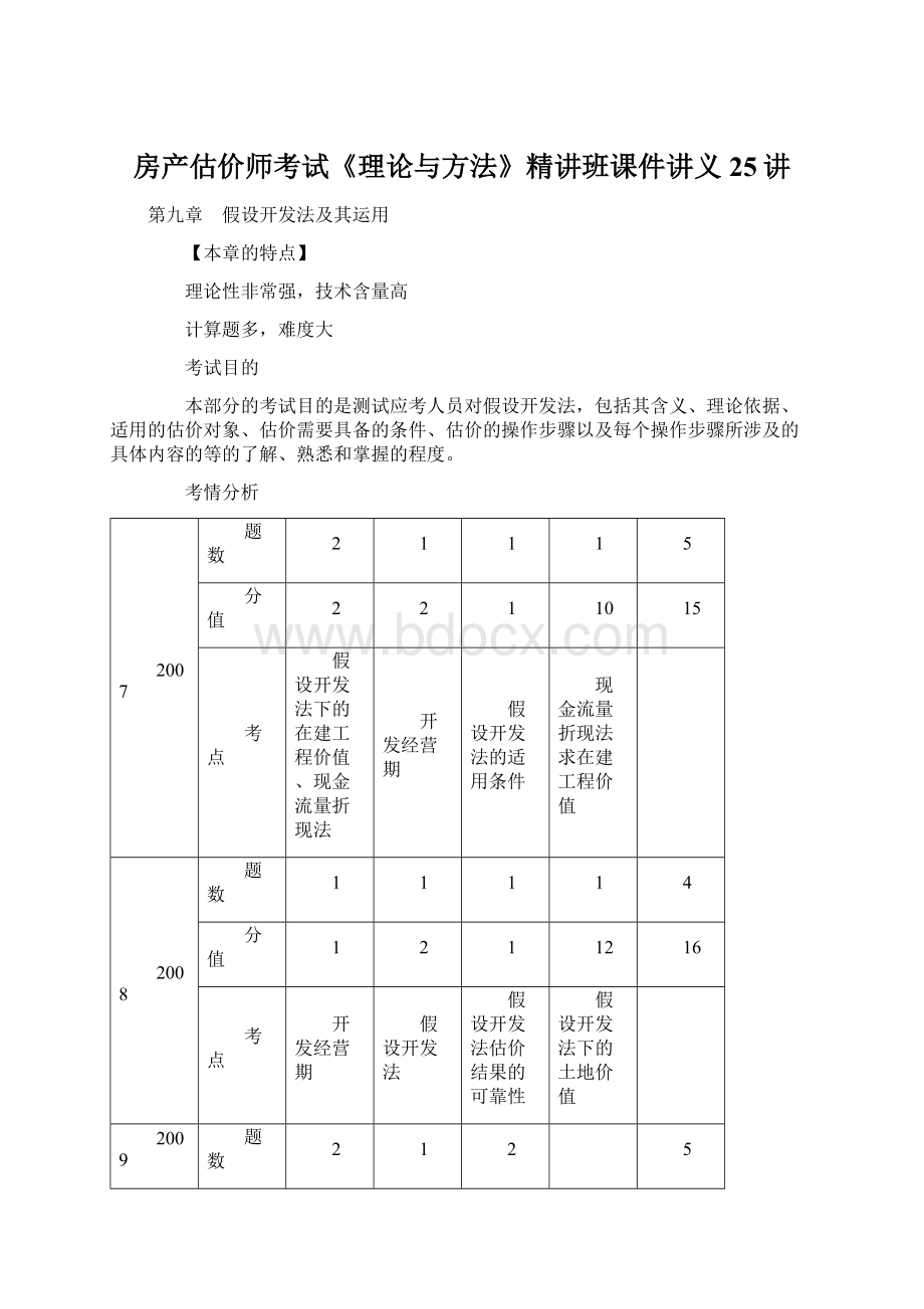 房产估价师考试《理论与方法》精讲班课件讲义 25讲文档格式.docx