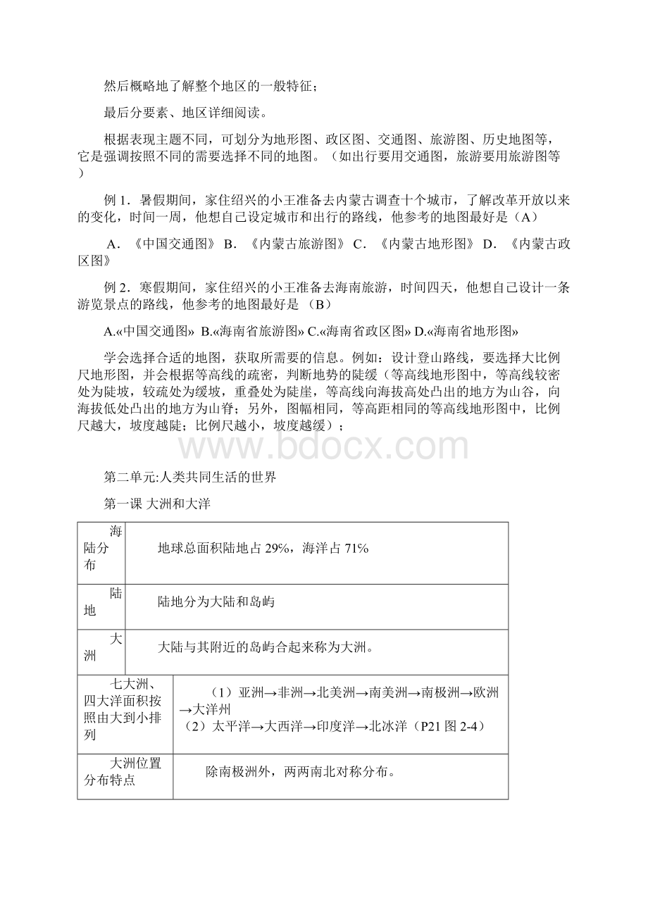 七年级历史与社会上册人教版复习提纲DOC.docx_第3页