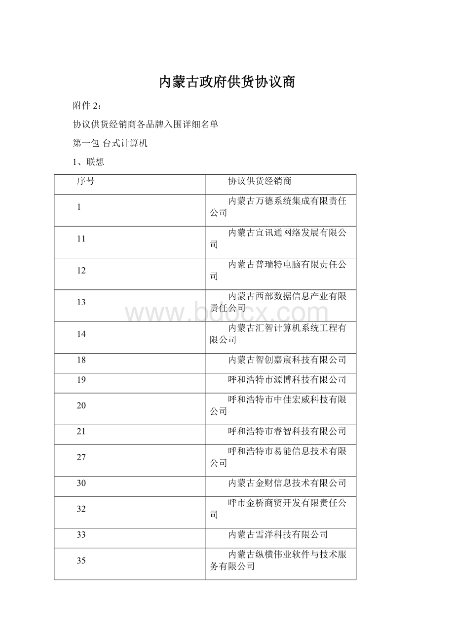 内蒙古政府供货协议商.docx_第1页