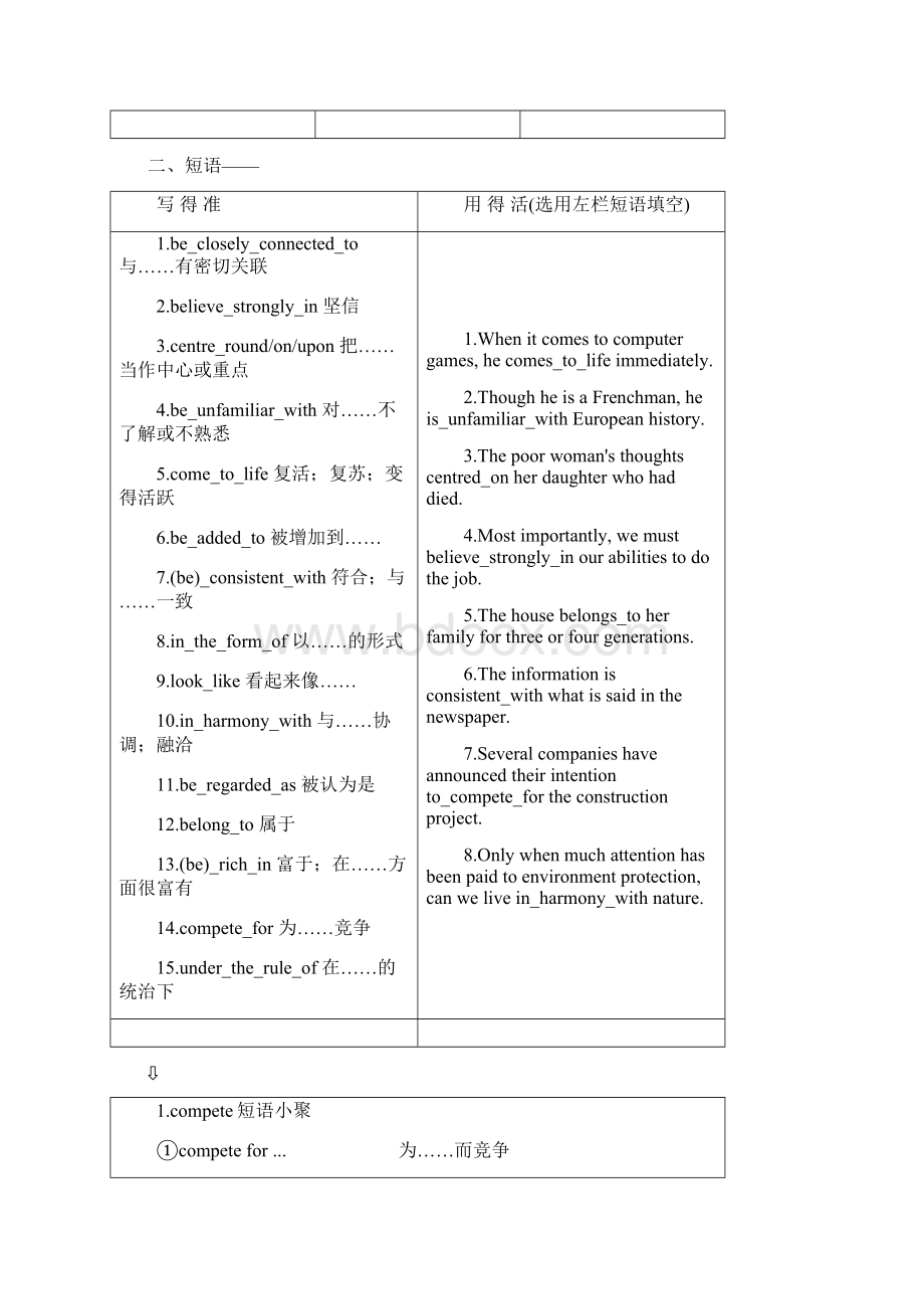 届高考英语一轮复习Unit1OlympicHistory学案重庆大学版必修5文档格式.docx_第3页