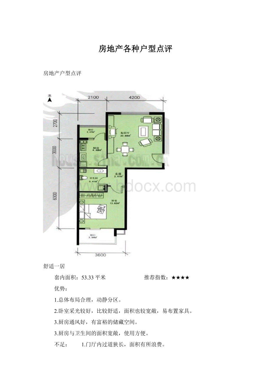 房地产各种户型点评.docx_第1页