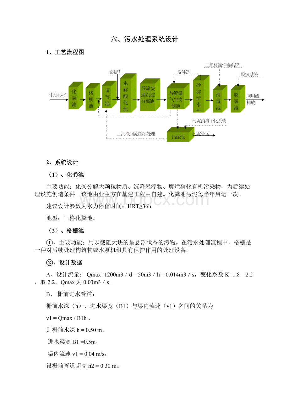 校园生活污水处理设计方案文档格式.docx_第3页