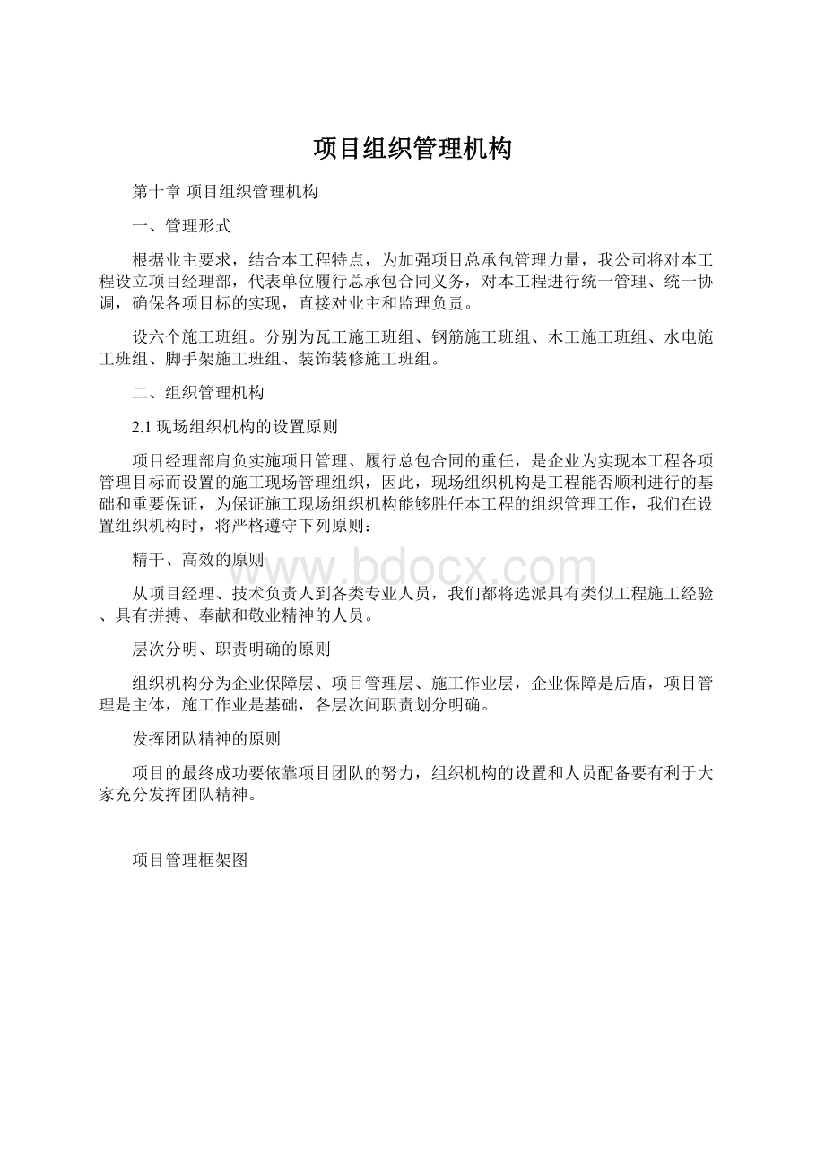 项目组织管理机构.docx_第1页