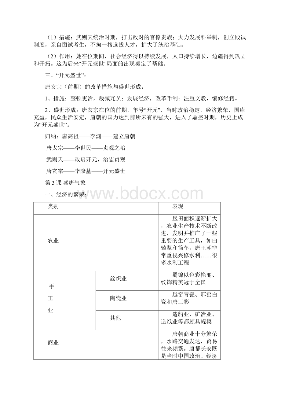 历史人教部编版七年级下册部编版七年级历史下学习提纲.docx_第3页