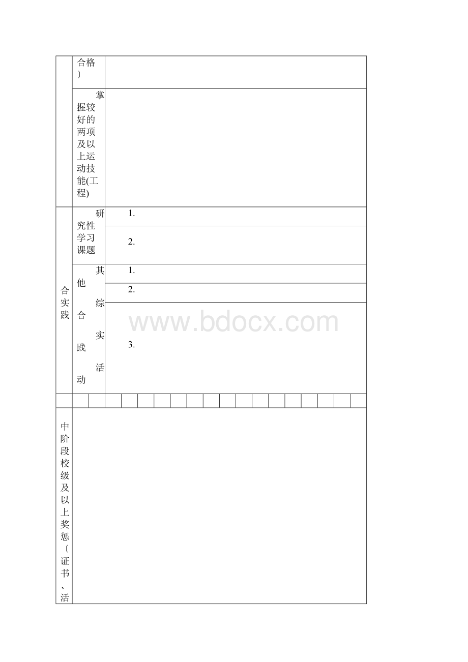 成都市初中学生综合素质档案文档格式.docx_第3页