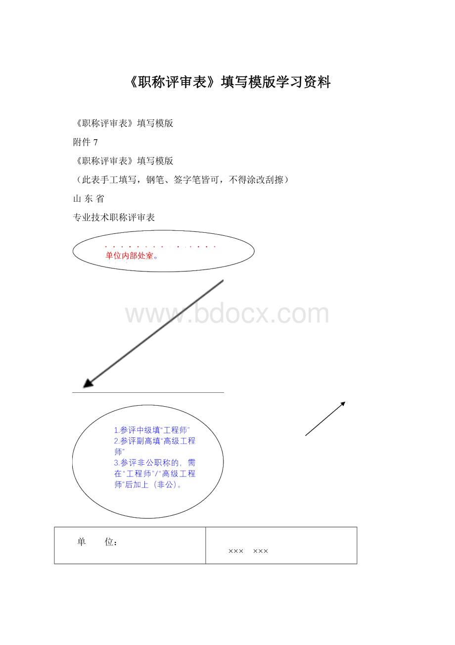 《职称评审表》填写模版学习资料Word文件下载.docx_第1页