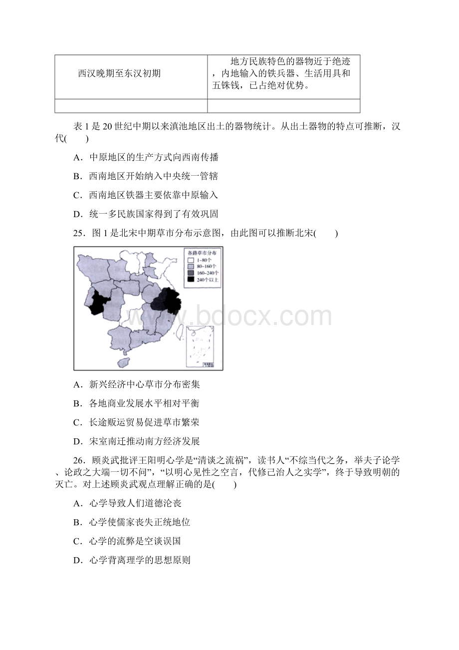 届全国重点中学高考冲刺压轴卷 文综历史11解析版.docx_第2页