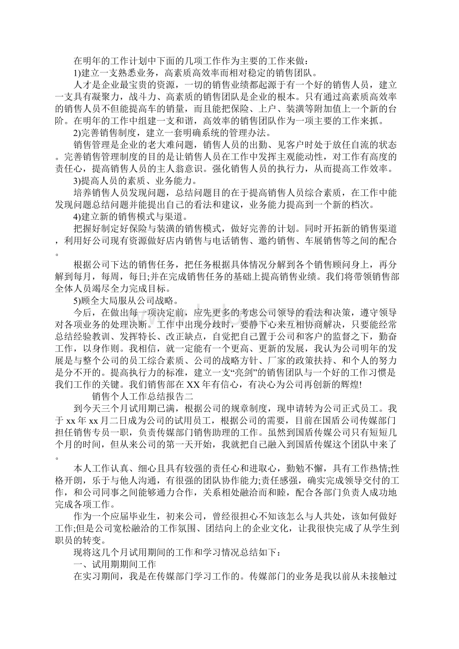 销售个人工作总结报告.docx_第2页