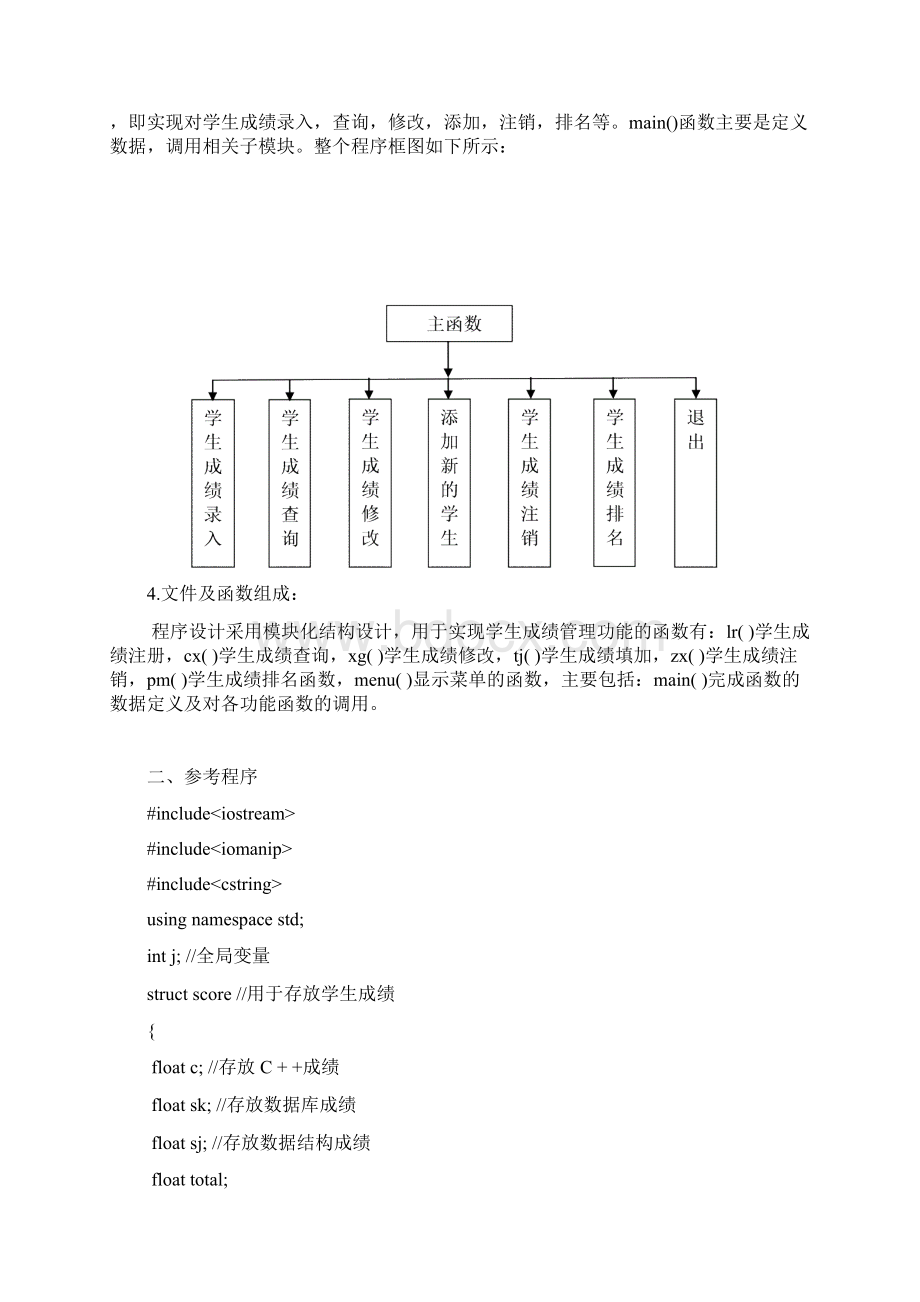 高级语言程序设计学生成绩管理系统汇编.docx_第3页