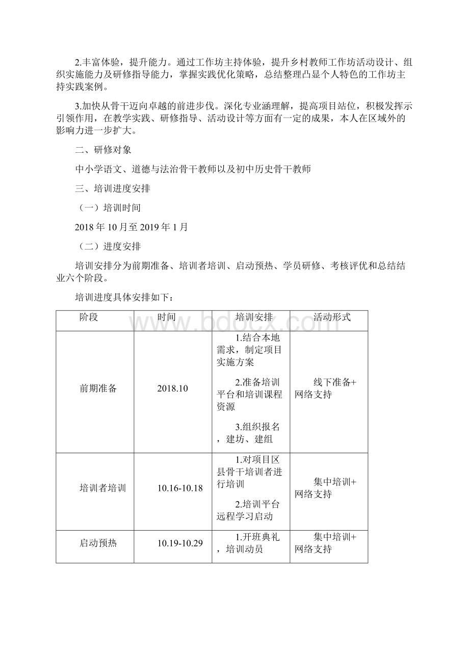 网络培训项目实施计划方案Word文档下载推荐.docx_第2页