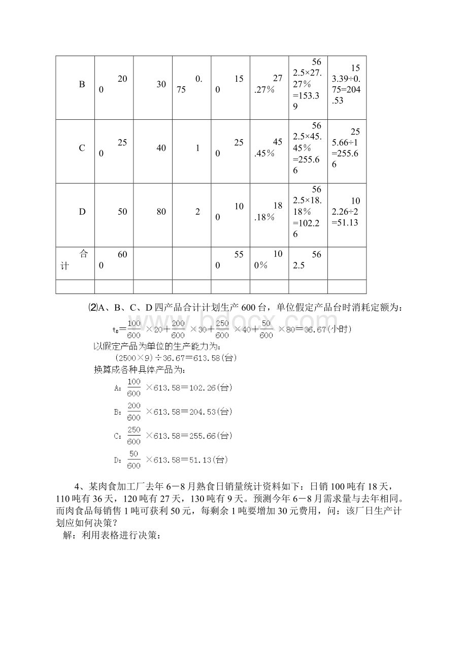 生产管理计算题练习及参考答案.docx_第2页