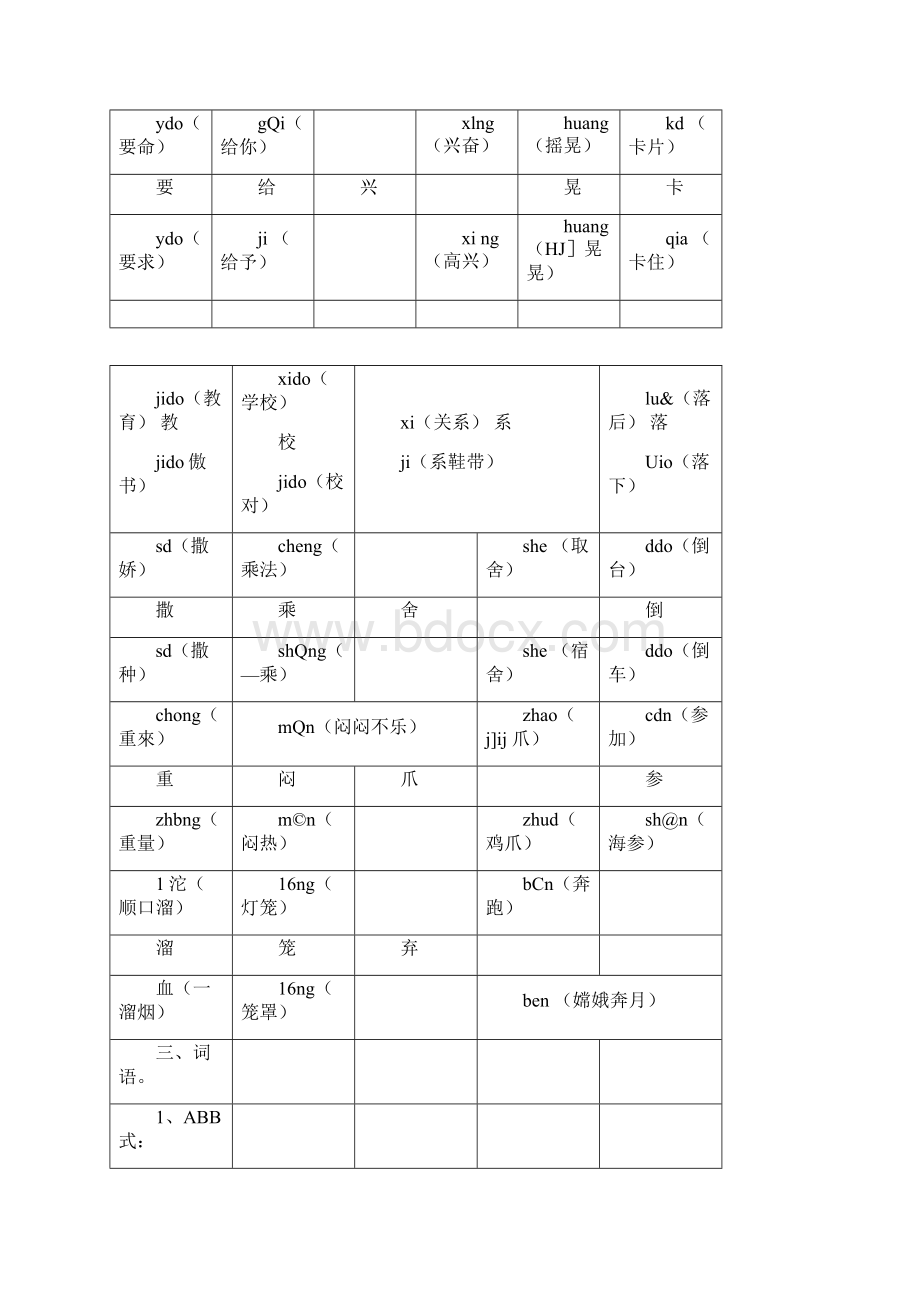 小学语文三上期末复习资料doc.docx_第3页