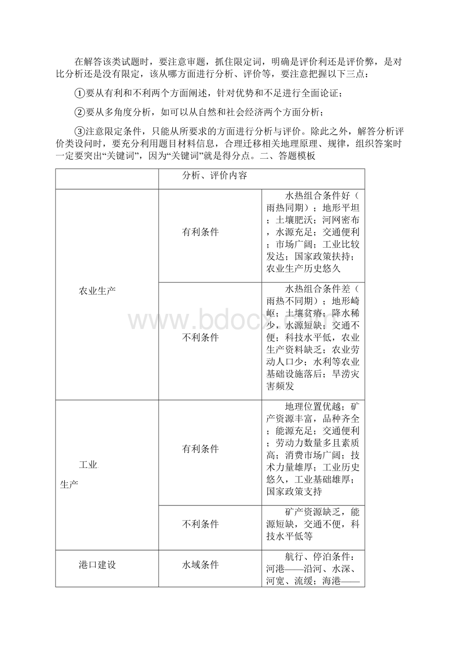 备战高考地理 妙解非选择题 专题5 妙解区位条件评价题学案.docx_第2页