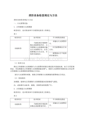 消防设备检查规定与方法文档格式.docx