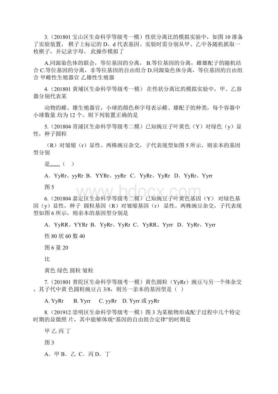 备考专题六遗传与变异等级考模拟卷汇编含答案Word文档资料.docx_第2页