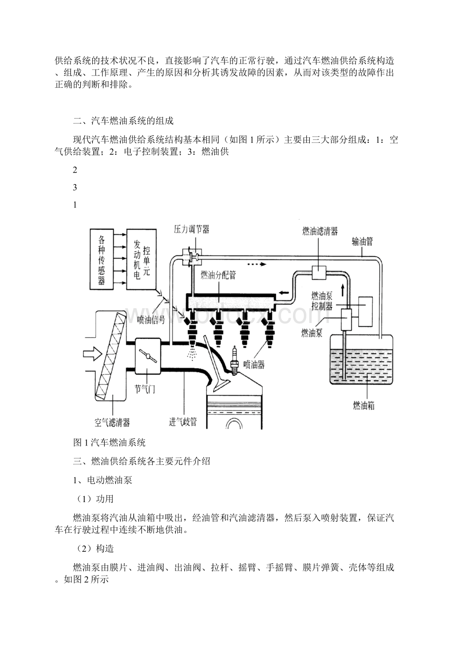 汽车燃油系统故障诊断与排除毕业设计.docx_第3页