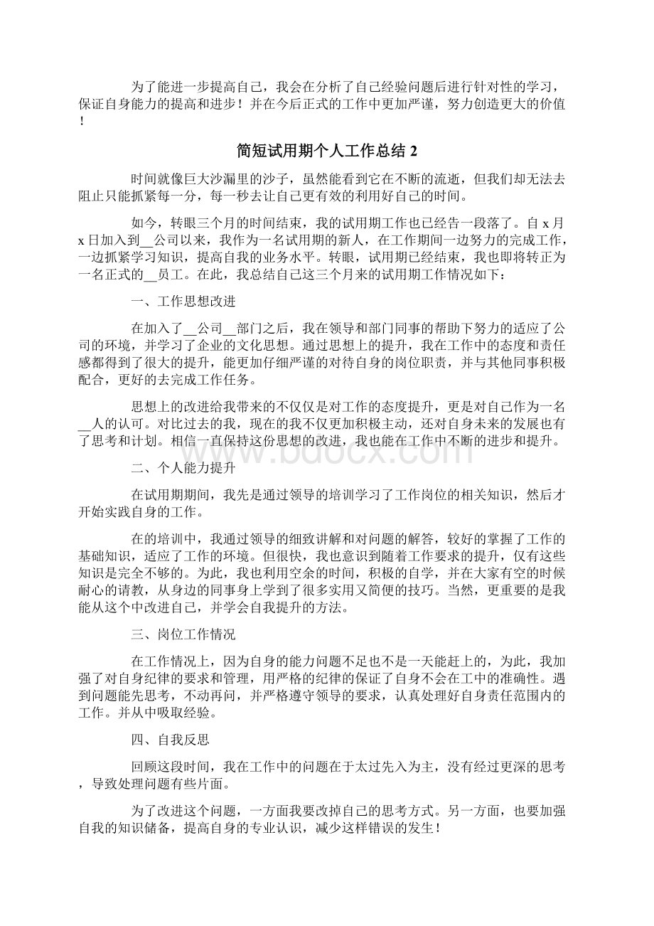 简短试用期个人工作总结.docx_第2页