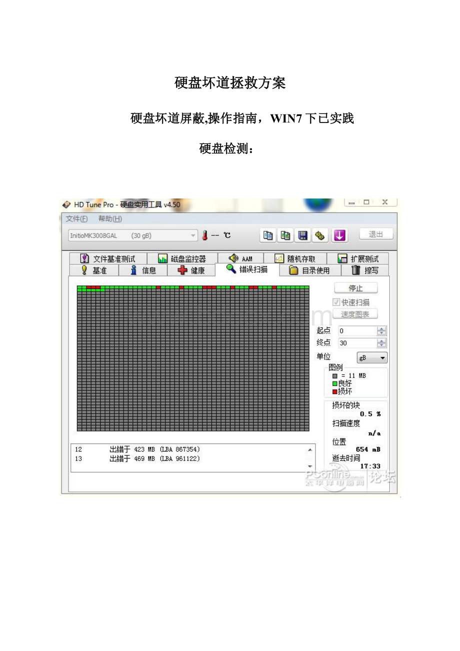 硬盘坏道拯救方案.docx