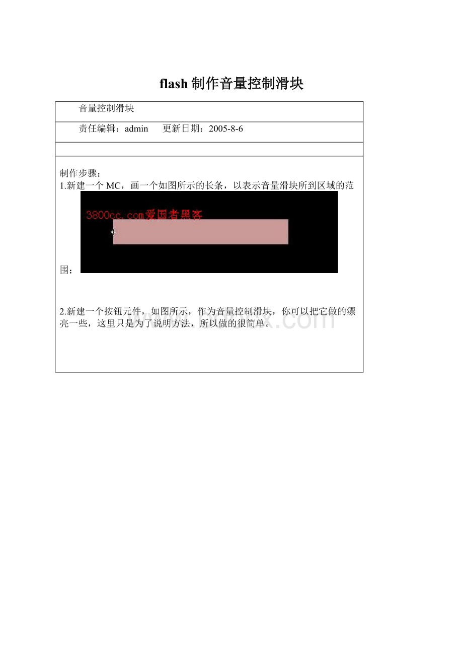 flash制作音量控制滑块Word格式.docx