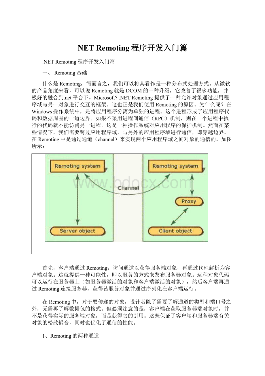 NET Remoting程序开发入门篇文档格式.docx