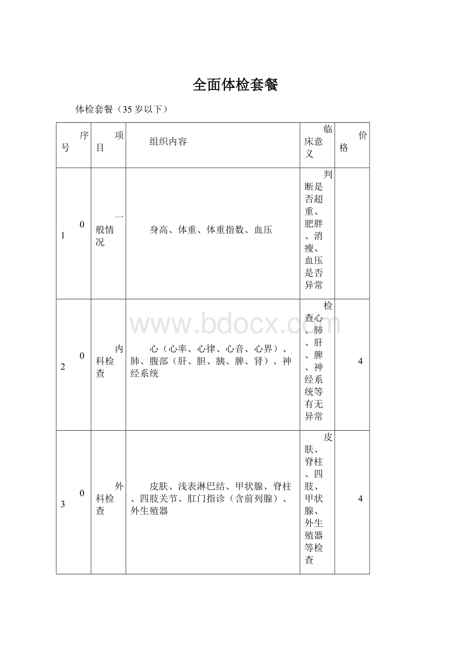 全面体检套餐.docx