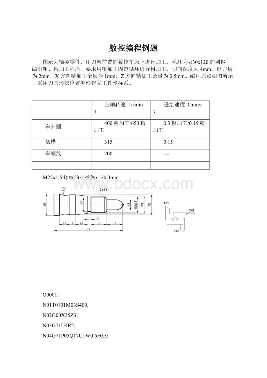 数控编程例题Word文档格式.docx