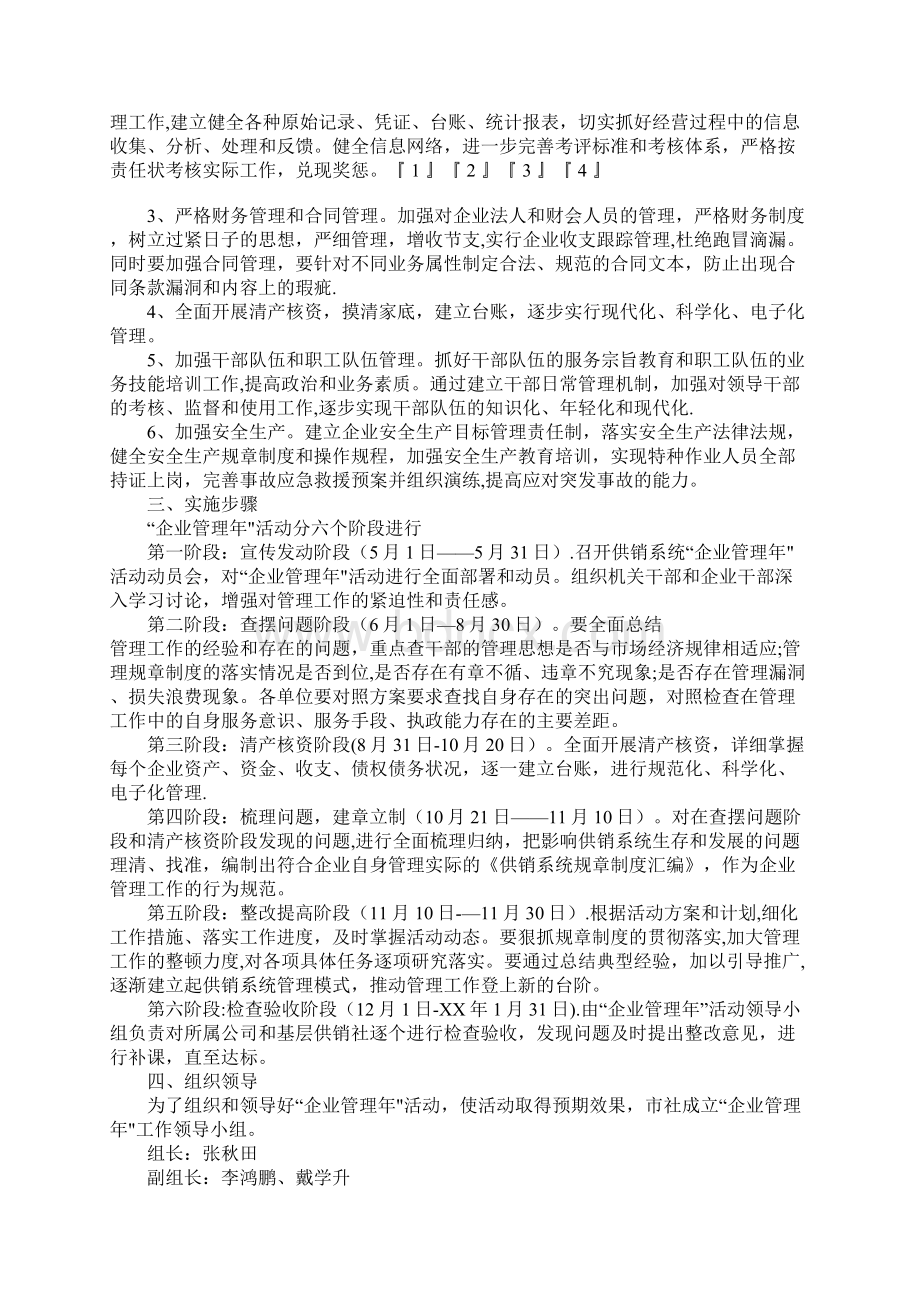 企业管理年活动方案Word文档格式.docx_第3页