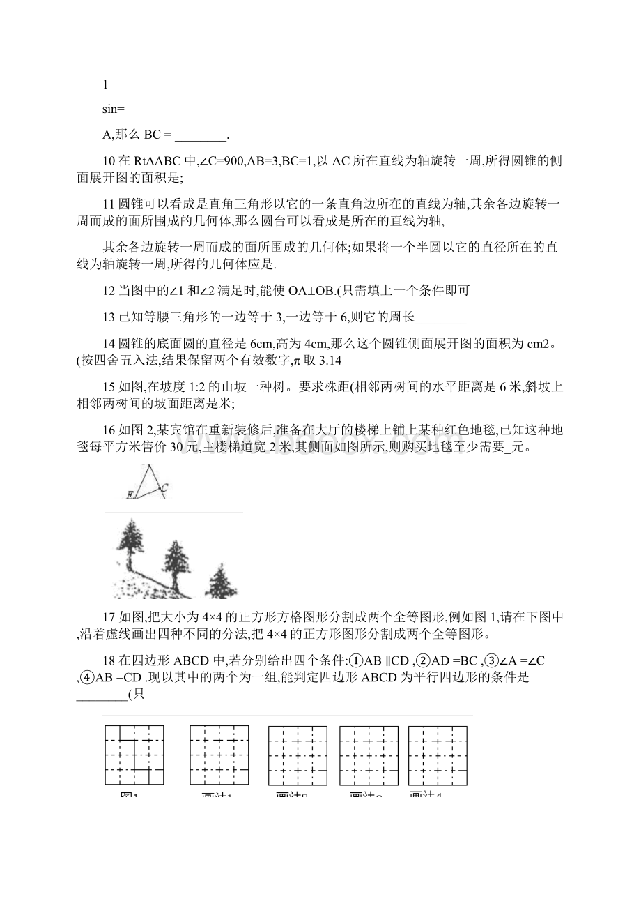 九年级数学三角形与四边形专题训练精.docx_第2页