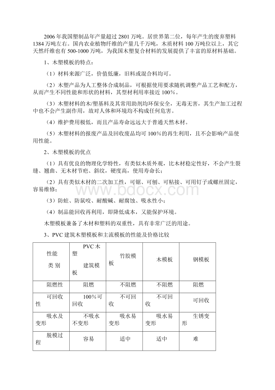 PVC环保木塑板材生产经营项目可行性研究报告Word格式文档下载.docx_第3页