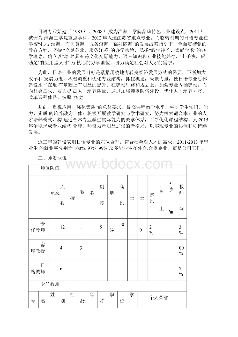 日语专业自评报告.docx_第2页