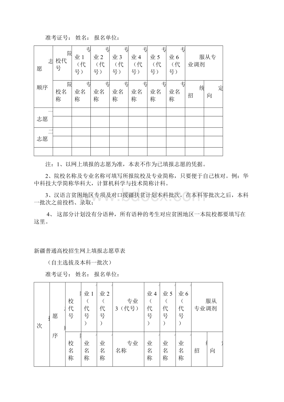 志愿草表格模板.docx_第3页