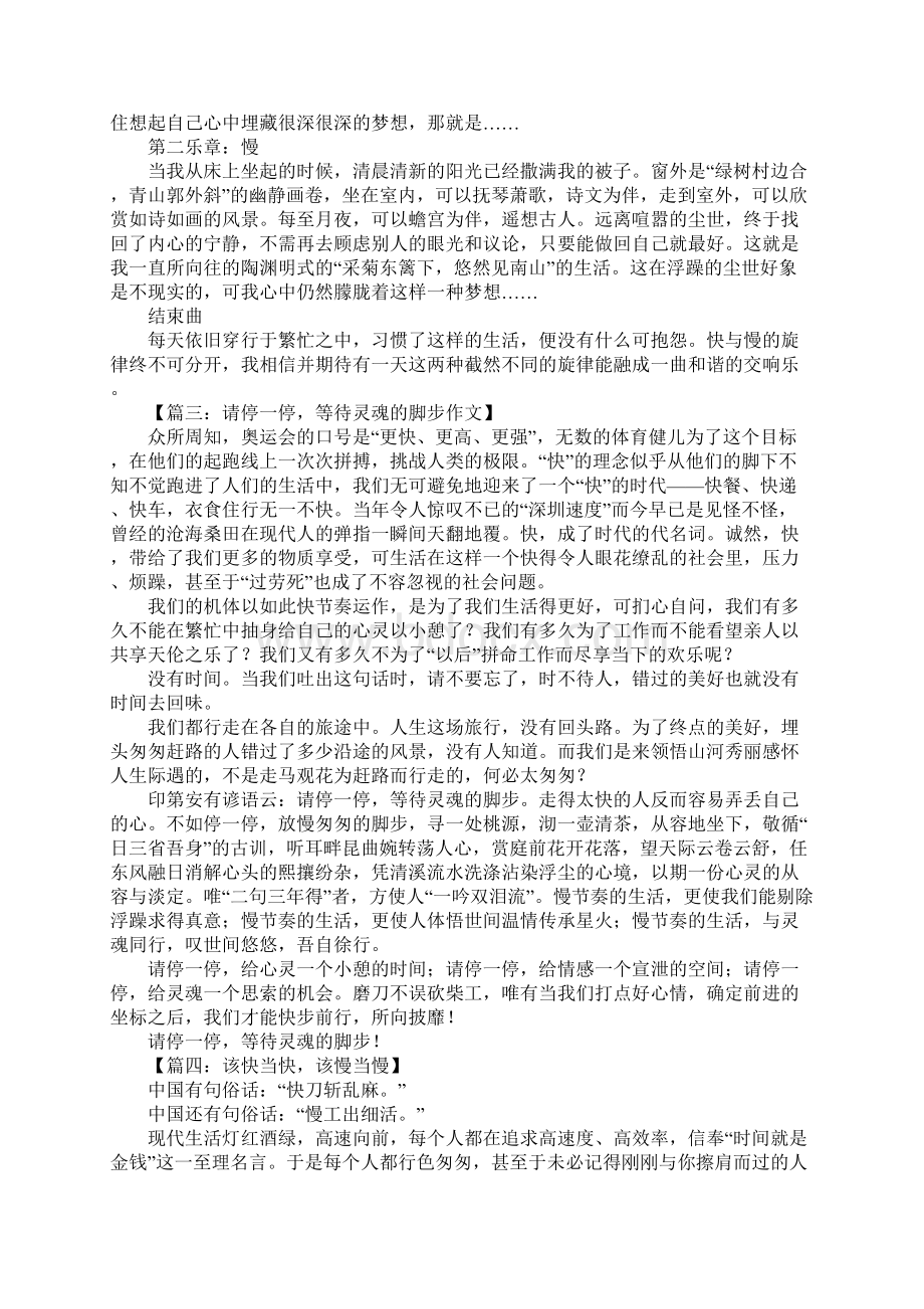 以快与慢为题的议论文.docx_第2页