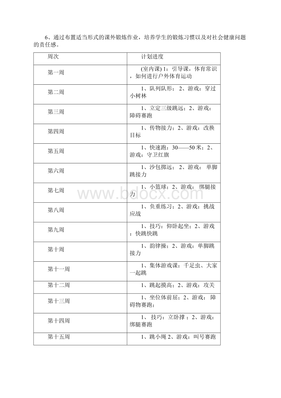 人教版小学四年级体育下册全册教案Word格式.docx_第3页