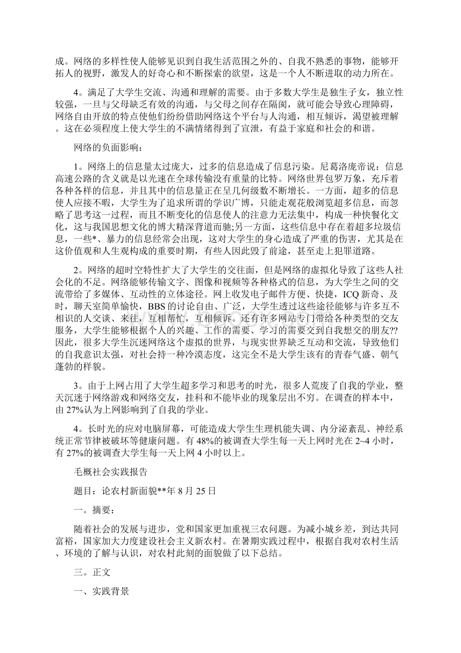 毛概社会实践报告四篇.docx_第3页