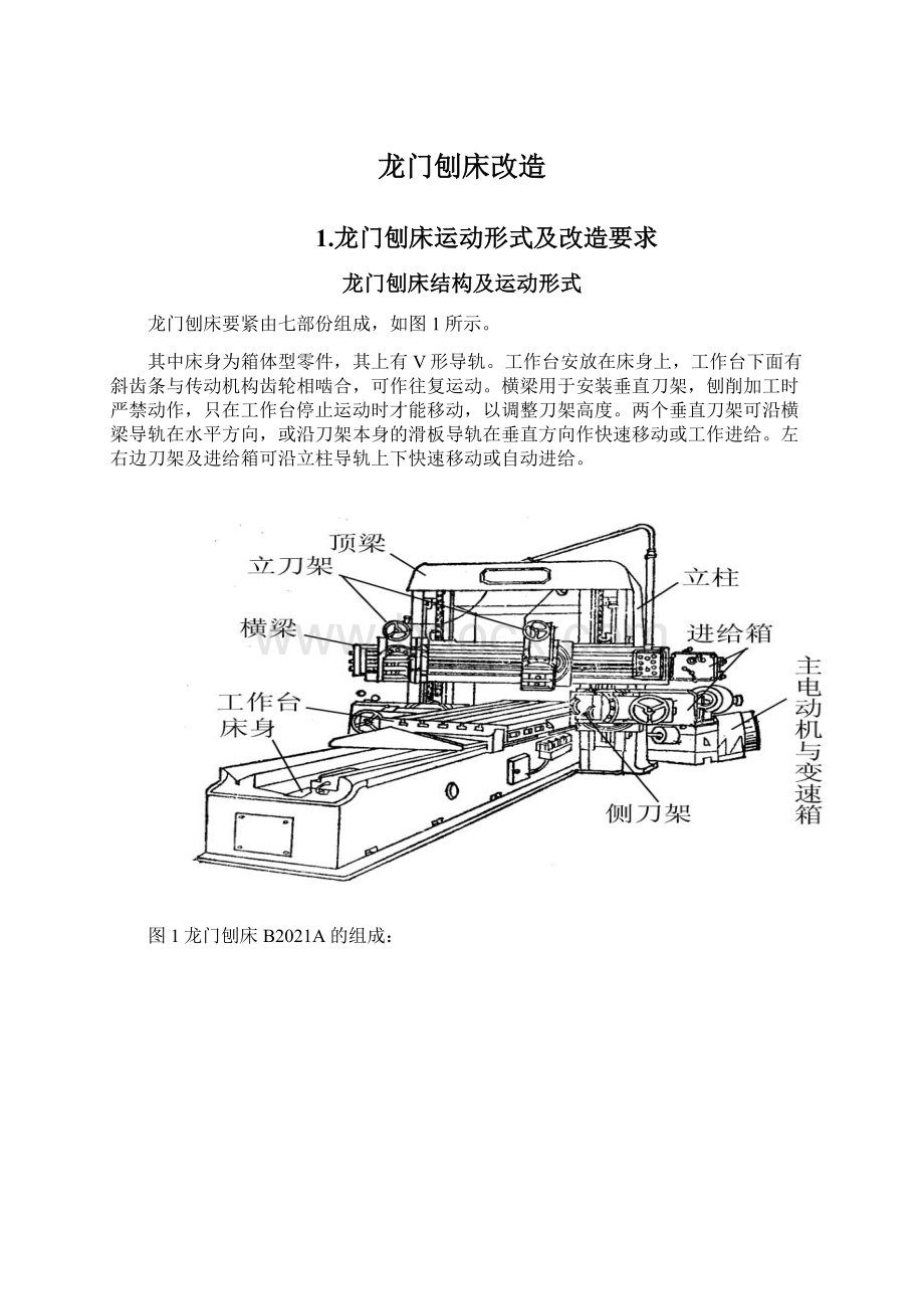 龙门刨床改造文档格式.docx